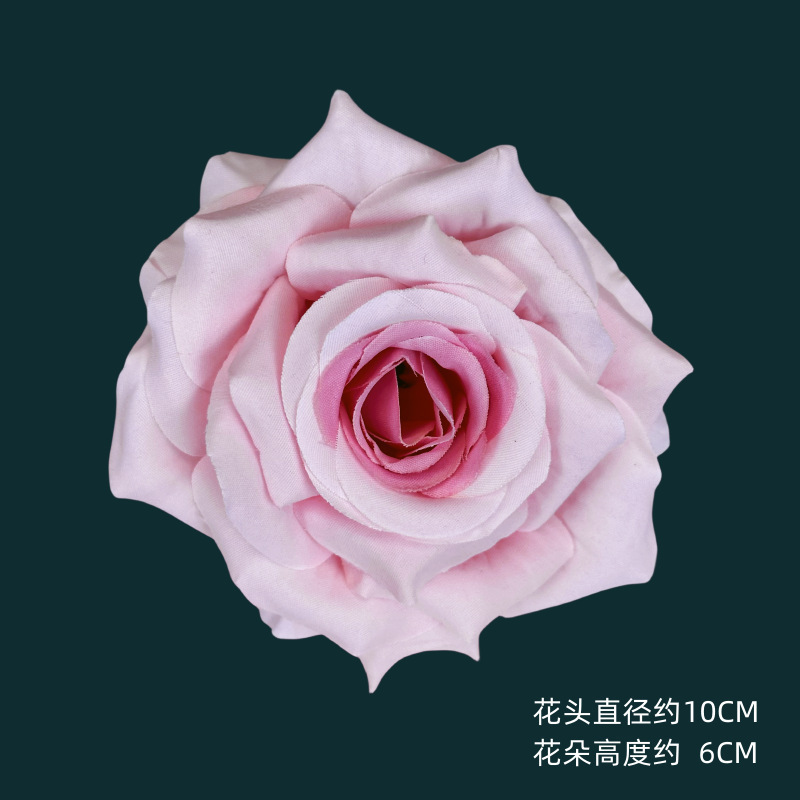仿真10cm玫瑰花头520花艺蛋糕婚礼装饰婚车布置DIY假花摆件批发|undefined
