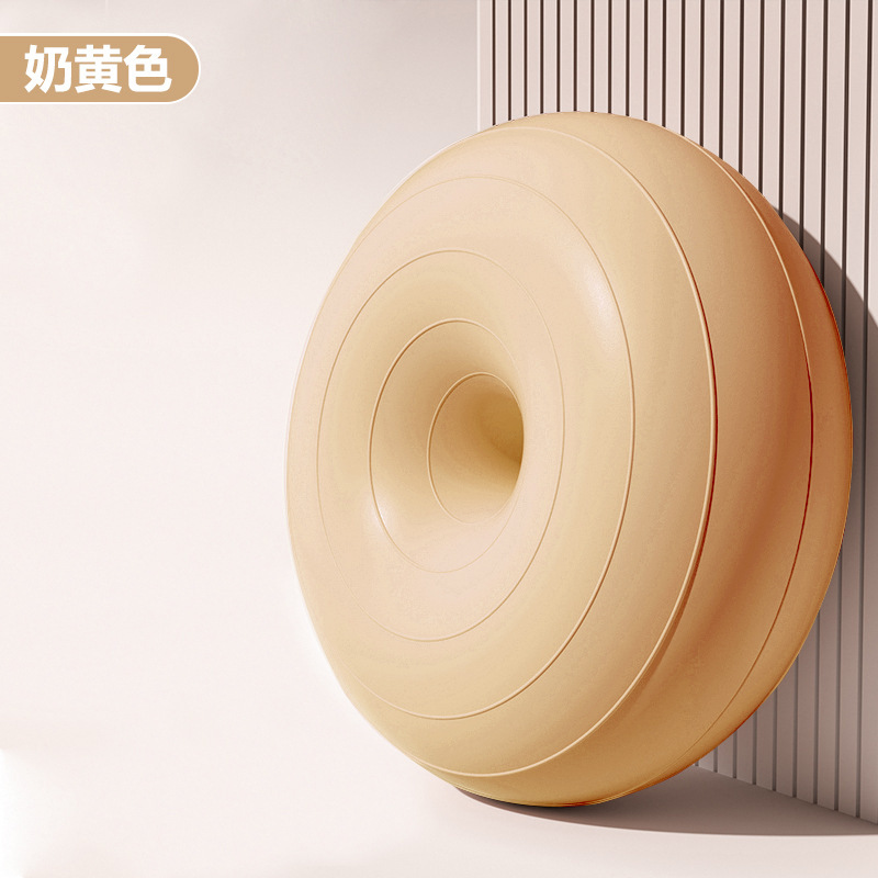 Pelota de yoga de pilates donut bola de manzana engrosada a prueba de explosiones ejercicio fitness recuperación posparto equilibrio estable hemisferio