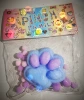 Plush cat paw*blue purple