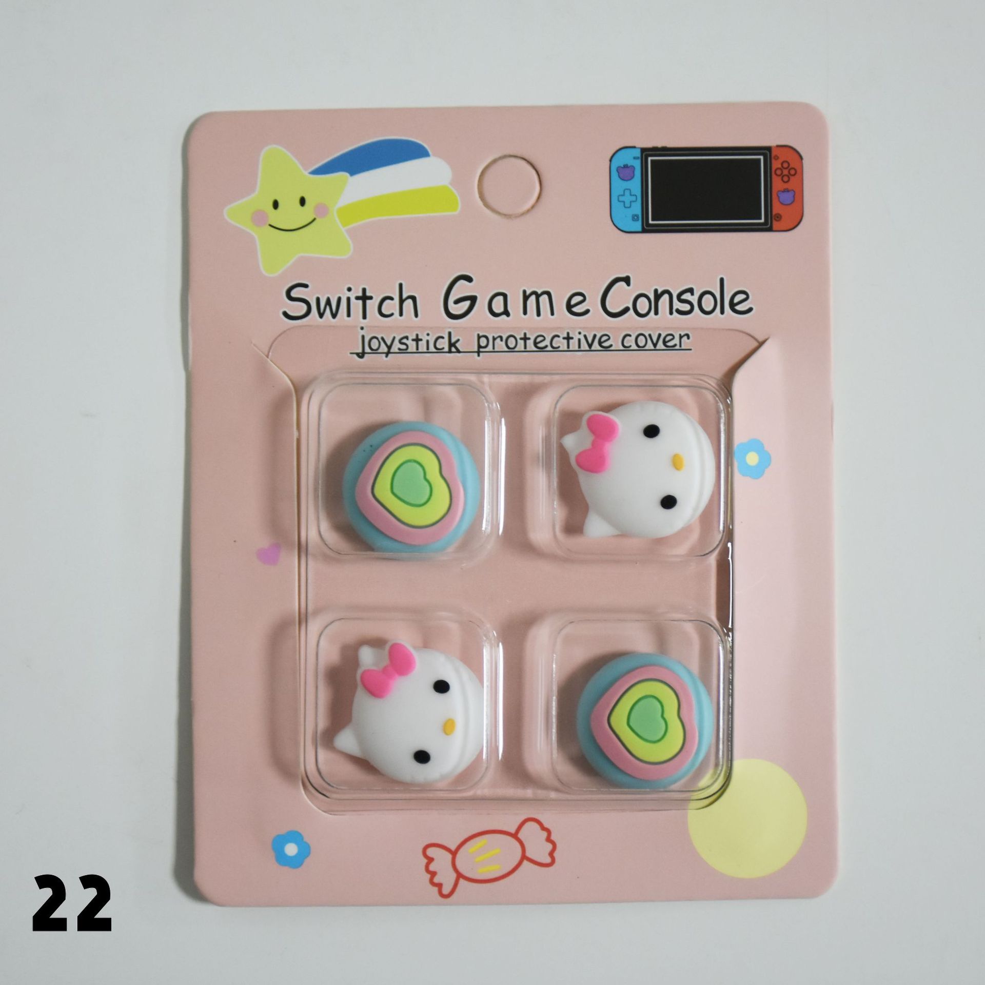 Tapa basculante de silicona de Nintendo Switch de dibujos animados NS Lite tapa basculante tapa protectora mango tapa protectora basculante