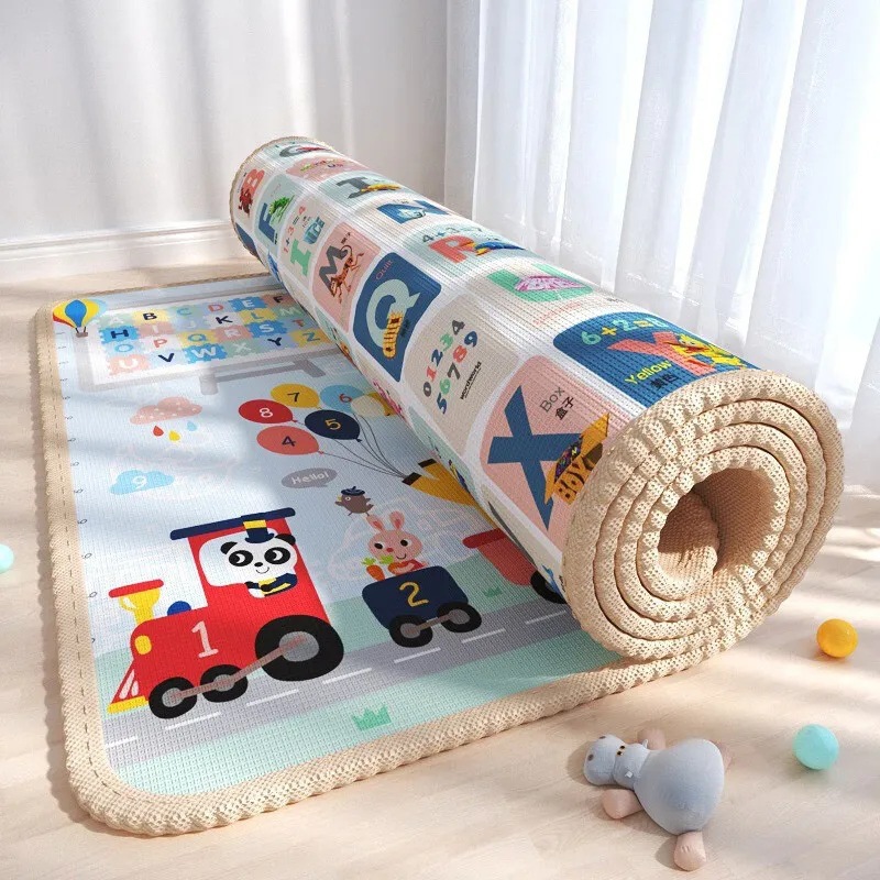 Baby Crawling Mat Thickened Crawling Mat Foldable Living Room Waterproof Baby Foam Floor Mat Moisture-Proof Floor Carpet