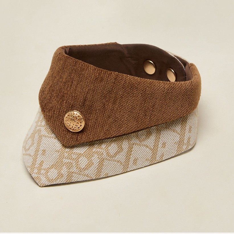 Sir británico toallas de saliva para mascotas ajustables bufandas de cuello bufandas de ropa de mascotas toallas de saliva para perros