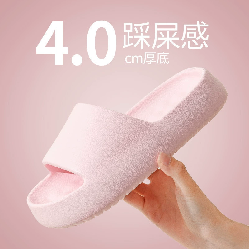 Домашние тапочки на толстой подошве для женщин, летние парные домашние опущенные сандалии, обувь на мягкой подошве для ванной комнаты в отеле для мужчин