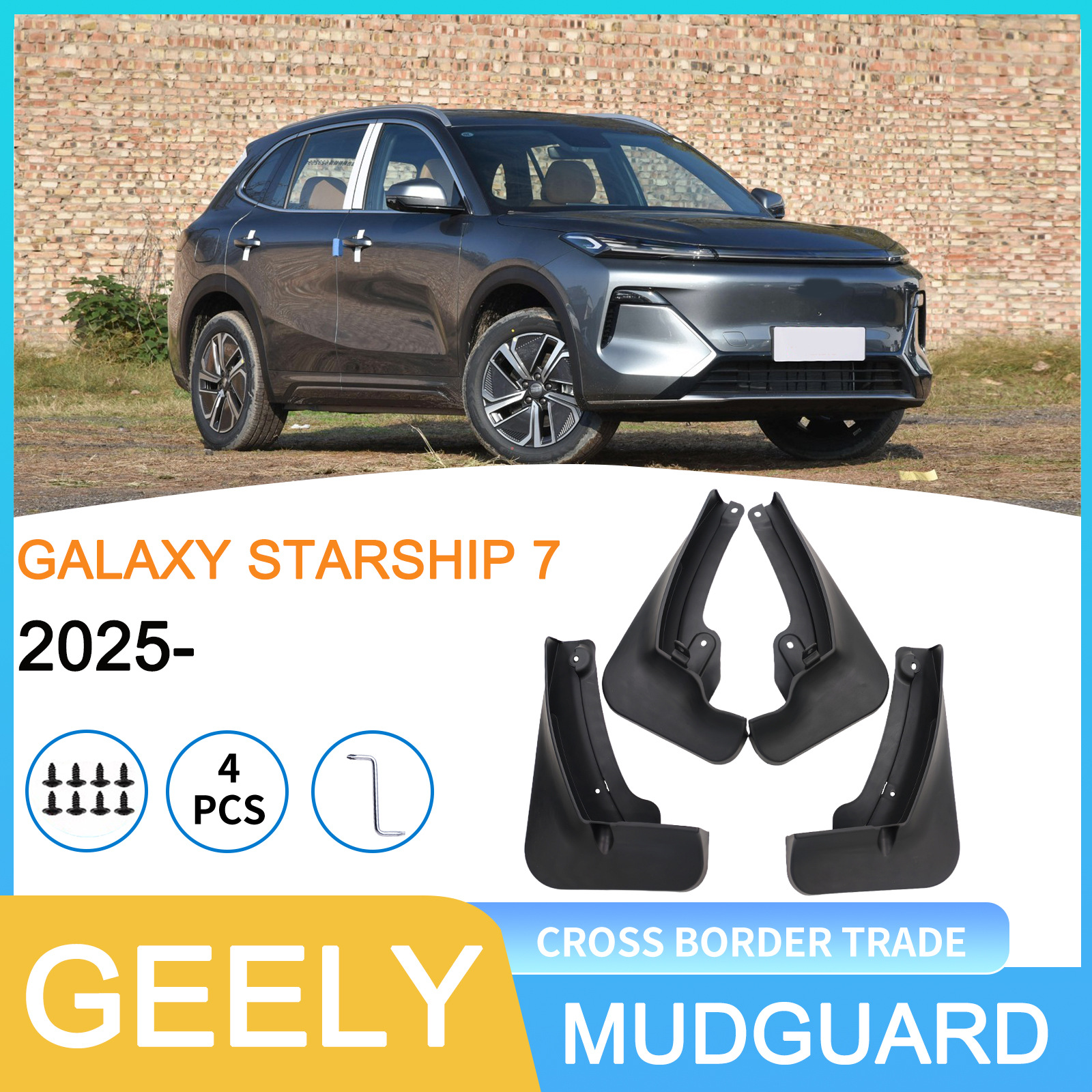 Geely Galaxy Starship 7 2025 üçün palçıq qoruyucu örtük