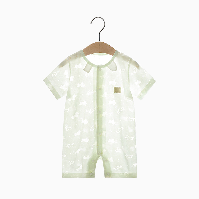 Bebé mono verano delgada de manga corta mameluco niño sin hueso traje recién nacido Ropa niños y niñas Bebé Ropa de verano