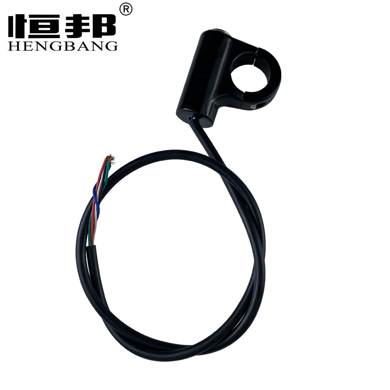 KG037 doble flash interruptor de metal modificado coche manija grifo aleación de aluminio doble salto interruptor de luz de advertencia con luz indicadora LED