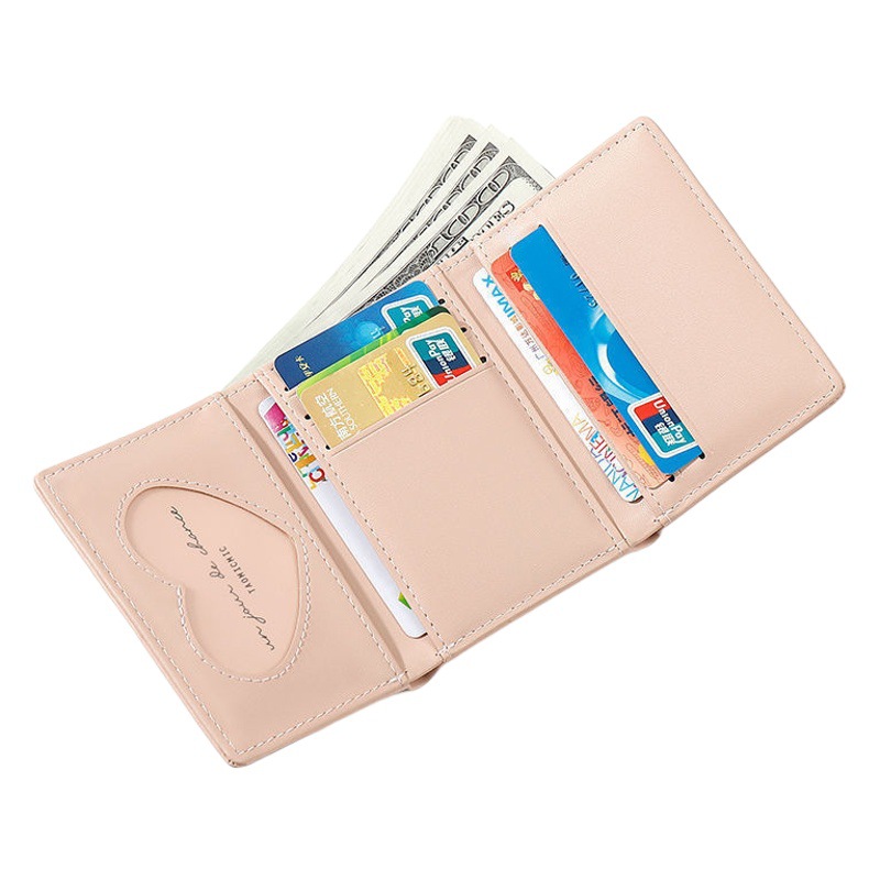 Regalo billetera 2023 billetera corta Linda pequeña flor fresca estilo coreano Internet celebridad monedero de una sola pieza entrega