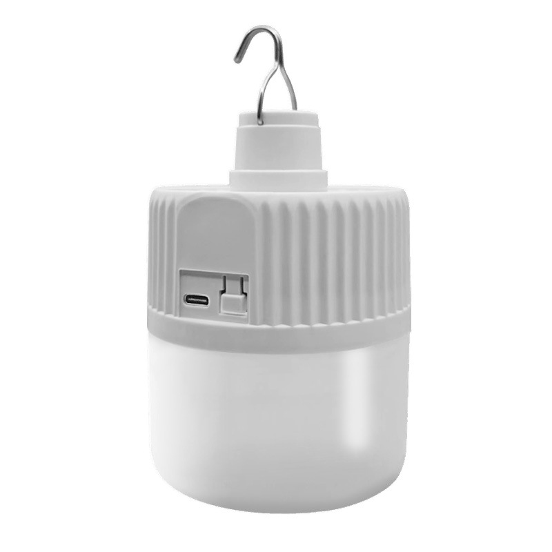 Bombilla de carga solar, puesto de mercado nocturno, LED súper brillante, luz de emergencia para cortes de energía en el hogar, iluminación móvil para tiendas de campamento