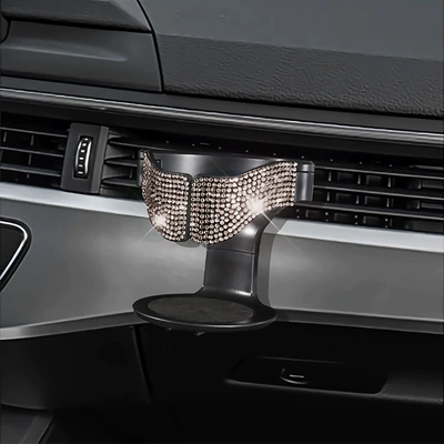 Car cup holder/beverage holder – Car-Mounted Rhinestone Drink Holder, Air - champagne-diamond-70cm60cm82cmcm