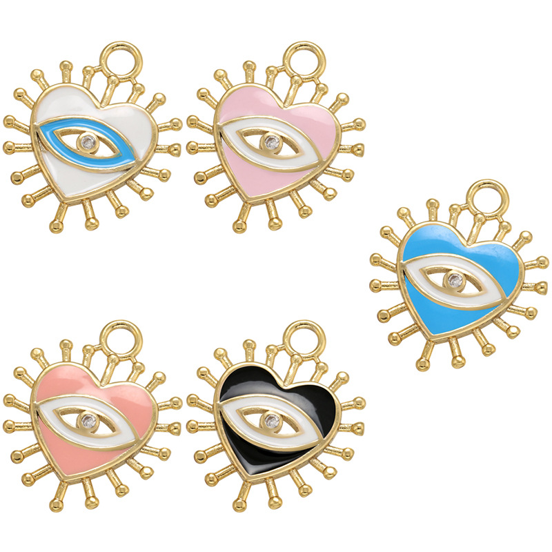 6g Weight 1 Piece Copper Heart Shape Eye