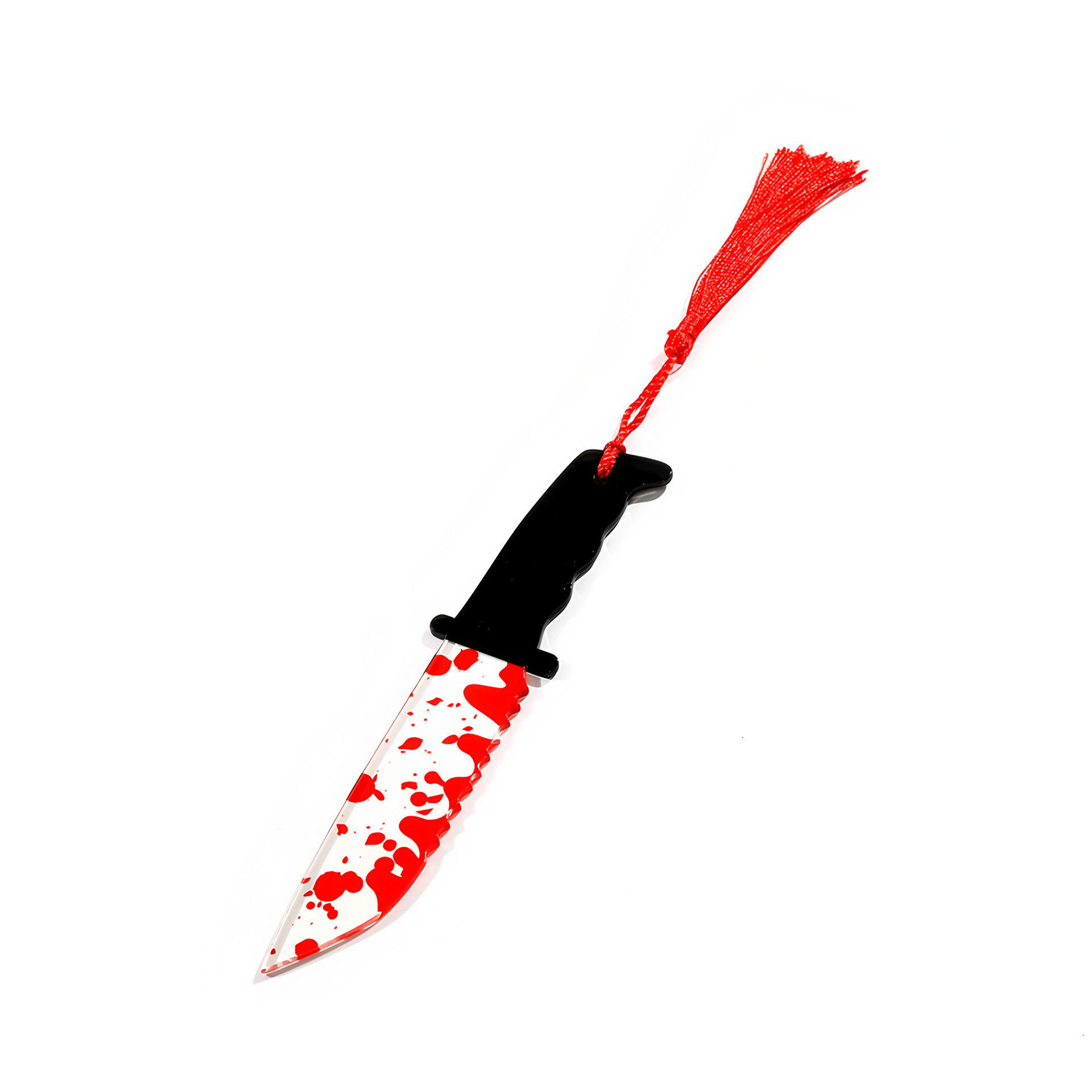 1 Europa y los Estados Unidos retro viento horror serie de Halloween material acrílico con sangre de cuchillo de cocina sierra tijeras