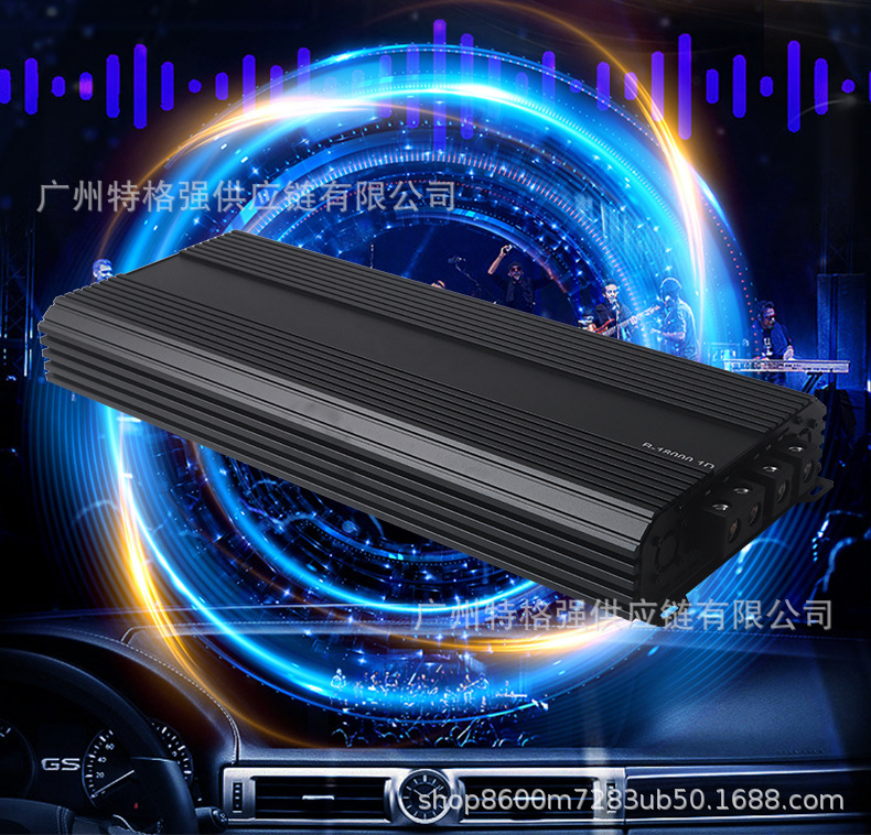 Wholesale 18000W high-power car amplifier, Class D single-channel amplifier for subwoofer, car audio modification
