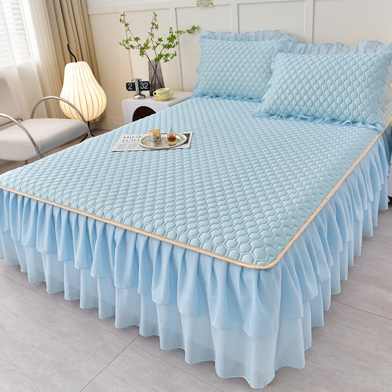 축구 꽃 - 하늘색