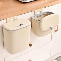 キッチンゴミ箱 家庭用 キャビネットドア吊り下げゴミ箱 トイレ用 防臭 蓋付き 壁掛けゴミ箱