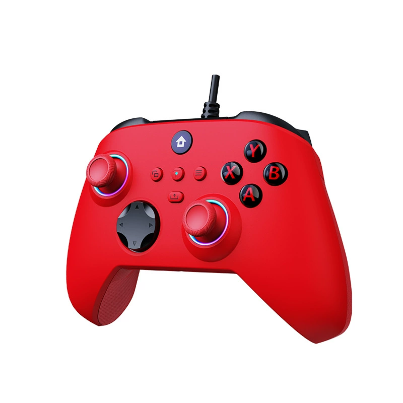 XBOX ONE wired game controller Xbox Series wired handle with headphone jack support PC controller