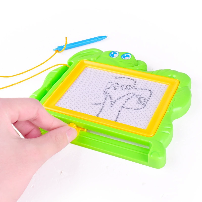Small cartoon plastic drawing board writing, magnetic toy, early education