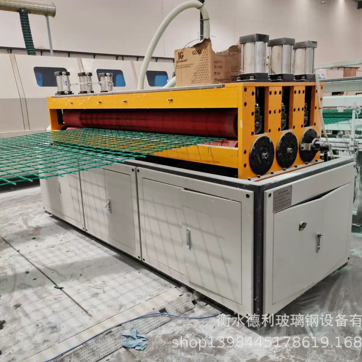 德利  玻璃钢纤维筋网片生产设备 玻璃纤维增强聚合物钢筋网生产