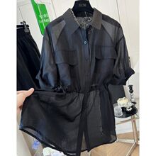 短袖衬衫短裤套装女欧洲站夏季新款收腰显瘦气质休闲薄两件套