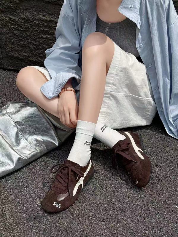 前言范真皮レトロレッド道徳訓練靴女性用2025新作レースアップカジュアルスポーツシューズ多用途アガムシューズ|undefined