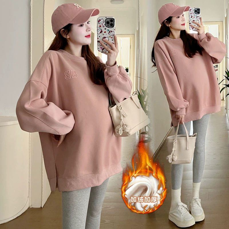 Осенне-зимняя одежда для беременных костюм 2023 Новые жилеты стеганая куртка на флисовой подкладке брюки из двух частей модная