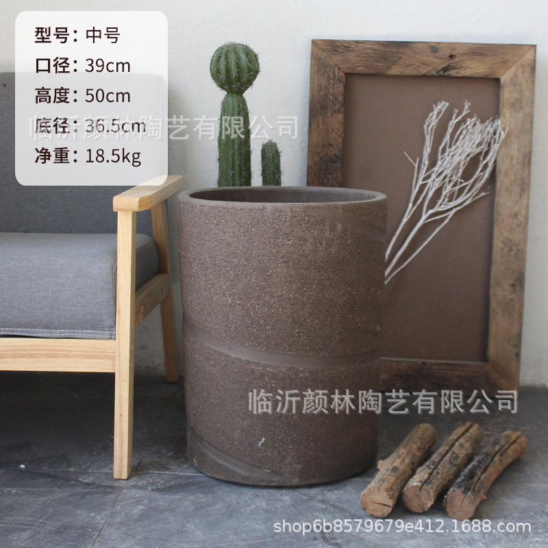 Paisaje maceta roscada maceta verde más alta maceta de arcilla maceta profunda maceta de arena púrpura maceta de cerámica gruesa
