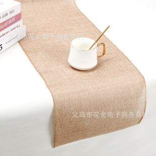 Amazon Jute Table Runner Linen Table Runner Solid Color Jute Table Runner Family Dining Table Decorative Cloth American Pastoral Table Runner