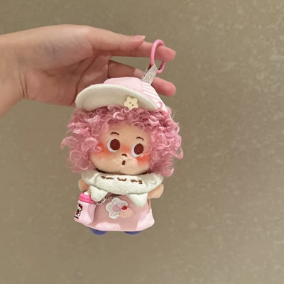 Pluş açarlıqlar | Freckles Keychain Toy Accessory - strawberry-cake-powder-explosion-pendant