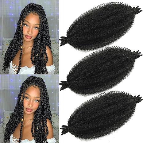 Factory Ready-Made African Hand-Shredded Caterpillar Wig Chemical Fiber Long Curly Hair Marley Braid Fluffy Short Curls