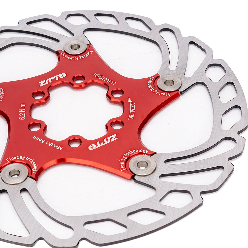 ZTTO disco flotante disco de freno de bicicleta de montaña 140/160/180/203MM disco de seis clavos pastillas de freno