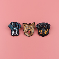 寵物狗狗胸針徽章服裝背包飾品配飾別針合金胸章跨境熱銷批發