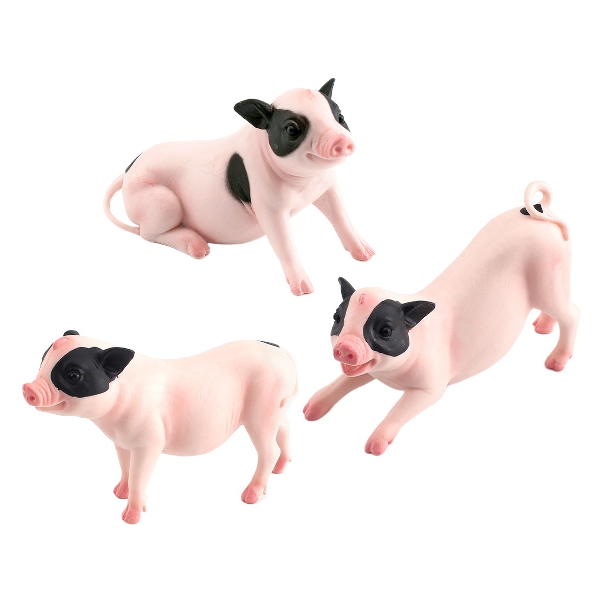 Simulación transfronteriza modelo animal cerdo cognitivo infantil fragante cerdo decoración estática ganado granja escena decoración juguete