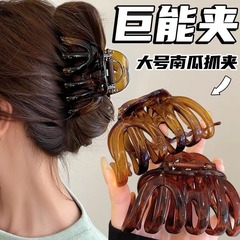 べっ甲のかぼちゃは大きいサイズのヘアピンを挟みます。