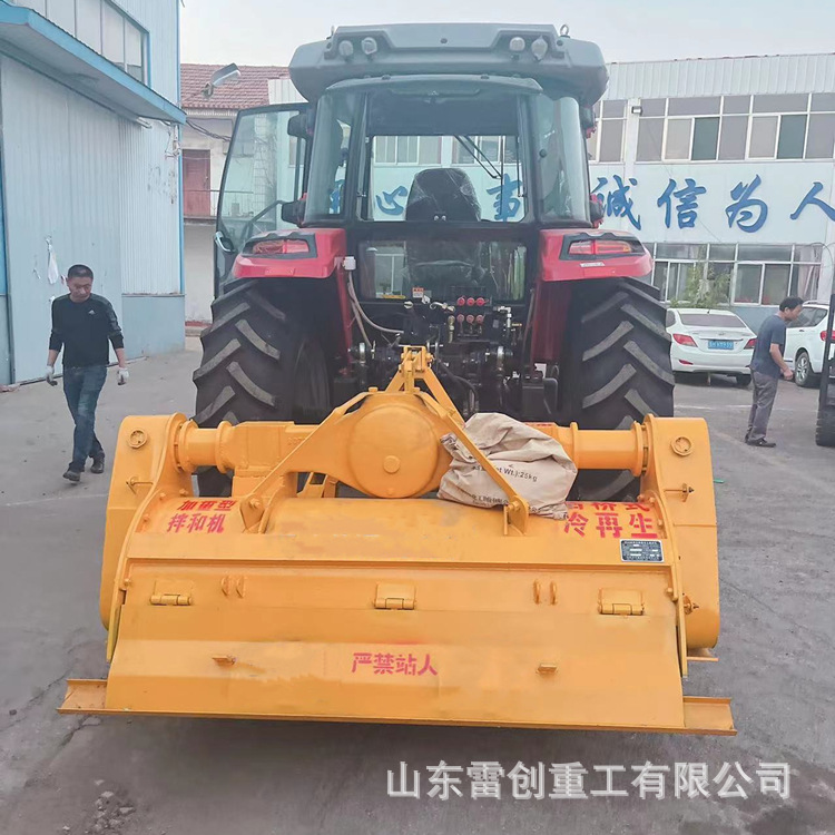 农用车载灰土拌合机 汽车后桥冷再生破碎机 筑路白灰搅拌机