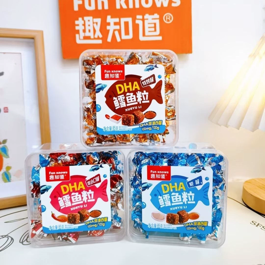 Интересные знания Cod pellets пять вкусов барбекю вкус сушеный индивидуальная упаковка детский офис повседневные мясные закуски упакованный партия