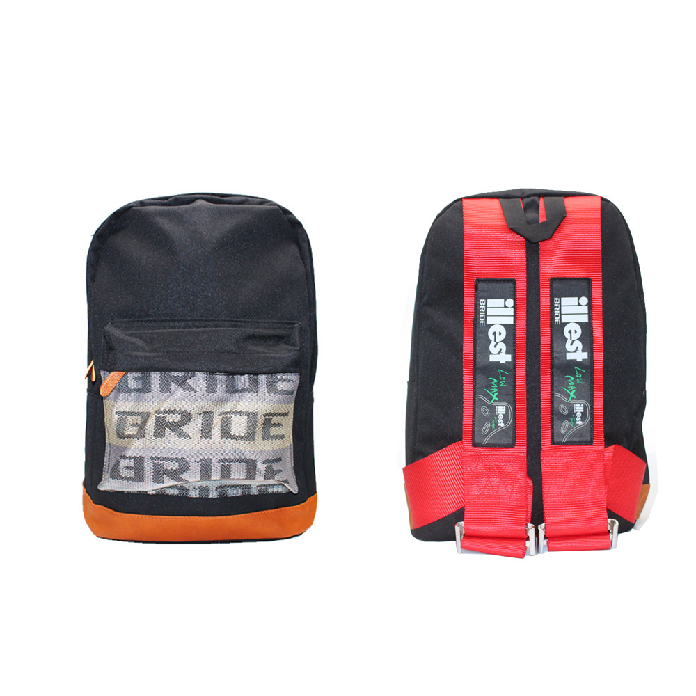 Factory Direct Supply Jdm New Takata Modified Seat Belt Small Backpack Racing Bride Backpack Computer Bag