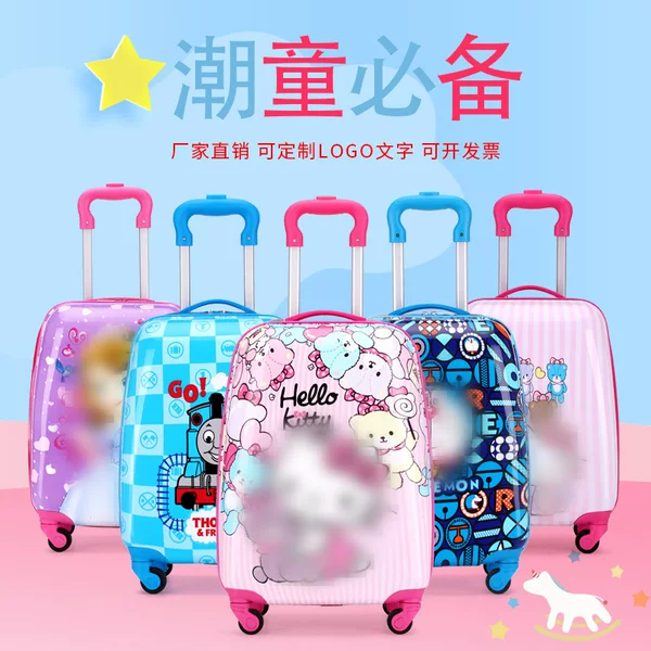 Children's Trolley Case Cartoon 16inch 18inch Student Universal Wheel Suitcase Printable Luggage Waterproof and Wear-Resistant