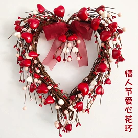 仿真花;仿真绿植;圣诞花环