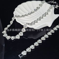 Shijia カプセルラブローマンネックレスシリーズフルダイヤモンドブレスレットセットニッチデザインクロスボーダージュエリー