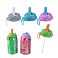 跨境新品 Soda Can Lids苏打水罐盖吸管汽水罐盖子可乐易拉罐杯盖
