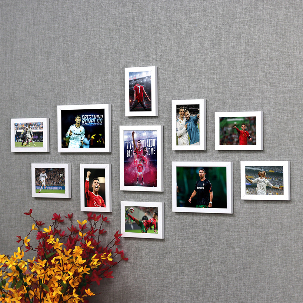 C Luo cartel UEFA fútbol Copa del Mundo estrella dormitorio mural de la pared dormitorio pintura decorativa montado en la pared marco de fotos Foto de la pared