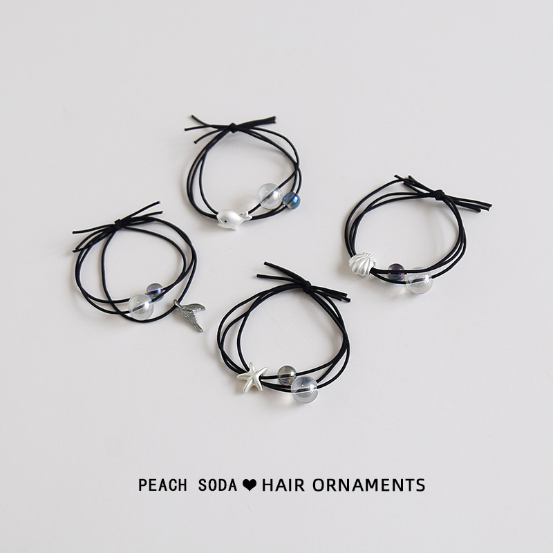 Korean Style ins Style Alloy Hair Ring Girl's Simple Hair Rope Elegant Hair Rubber Band Hair Rope Headdress Cute Bracelet Korean Style ins Style Alloy Hair Ring Girl's Simple Hair Rope Elegant Hair Rubber Band Hair Rope Headdress Cute Bracelet