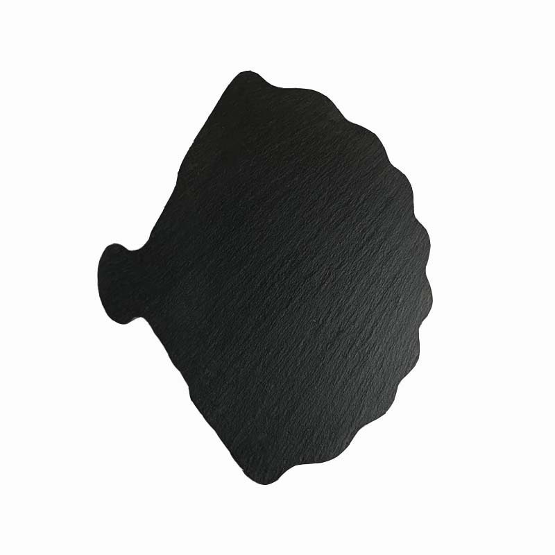 Placa de estilo europeo negro roca Placa de sushi plato de postre restaurante occidental plato de barbacoa plato japonés creativo plato de carne