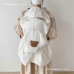 Gauze Thin Baby Breathable Windproof Windproof Cover Outgoing Cloak Cloak Baby Strap Waist Stool Spring and Summer Free Shipping