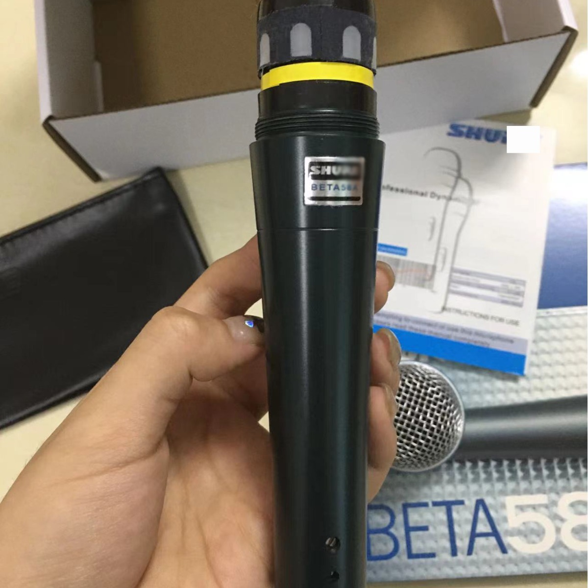 Comercio exterior transfronterizo BETA58A micrófono con cable vivo rendimiento de karaoke profesional hogar micrófono de mano