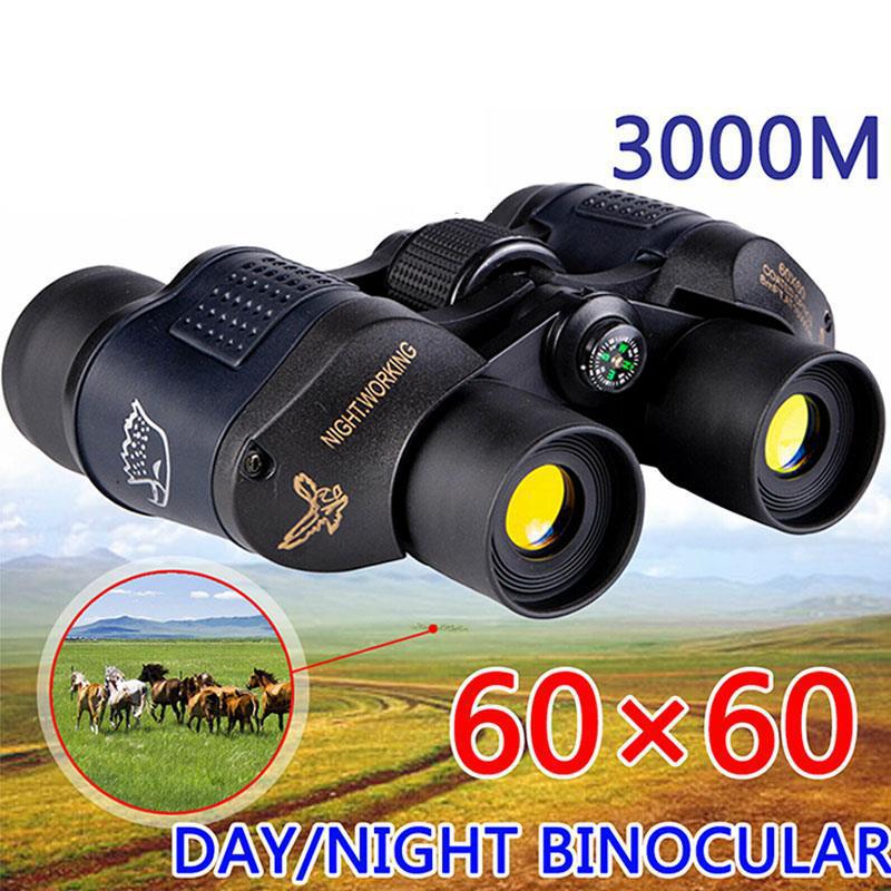 Binoculares 60x60, alta definición, telescopio portátil para exteriores y fotografía