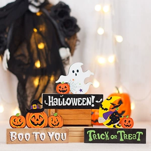 Wooden Halloween Decoration - 23 New Styles of Ghost, Pumpkin and Witch Decorations