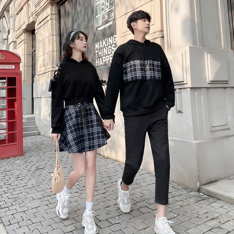 The same color lovers suit Spring design strapless Sweater have cash less than that is registered in the accounts Plaid stitching Harbor Wind