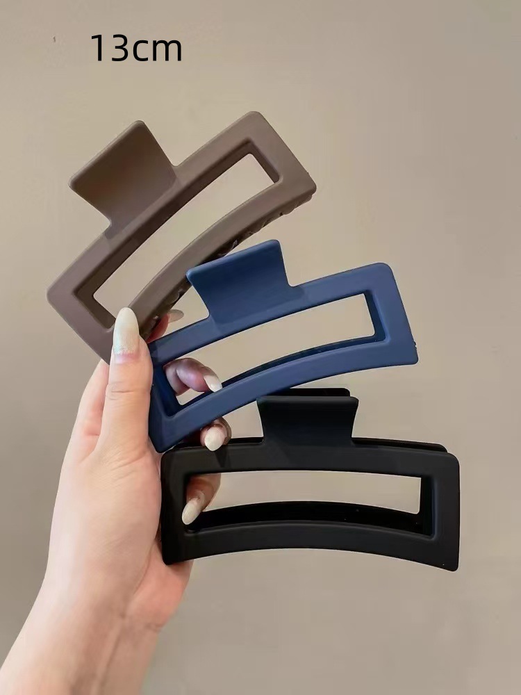 Temperamento transfronterizo simple clip de cabello de cabeza de mujer clip de agarre cuadrado clip de tiburón clip de cabello adornamiento mayorista