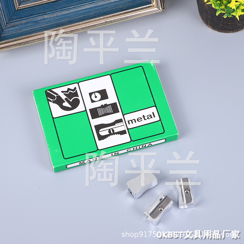 Sacapuntas de lápiz sacapuntas Sacapuntas de lápiz para estudiantes de escuela primaria durable todo-metal mini manual sacapuntas