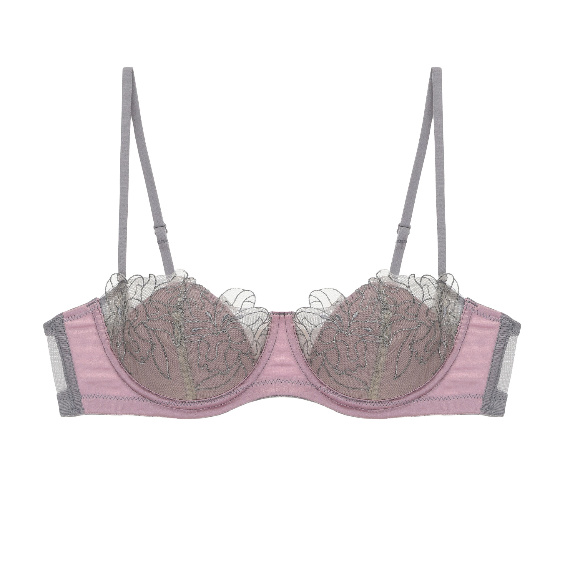 Бюстгальтер Lace Breathable Ultra-Thin Bra Set, бюстгальтер французского стиля push-up сPush-up, с кружевом